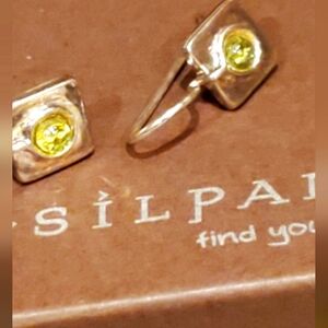 Silpada Sterling Silver Peridot Earrings